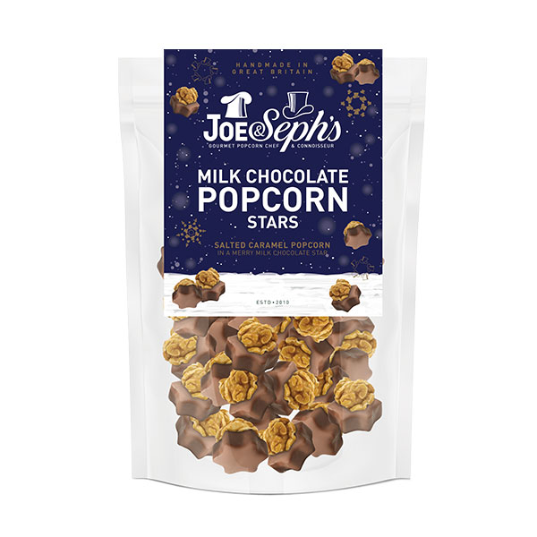 Chocolate Stars with Salted Caramel 150G Gourmet Popcorn